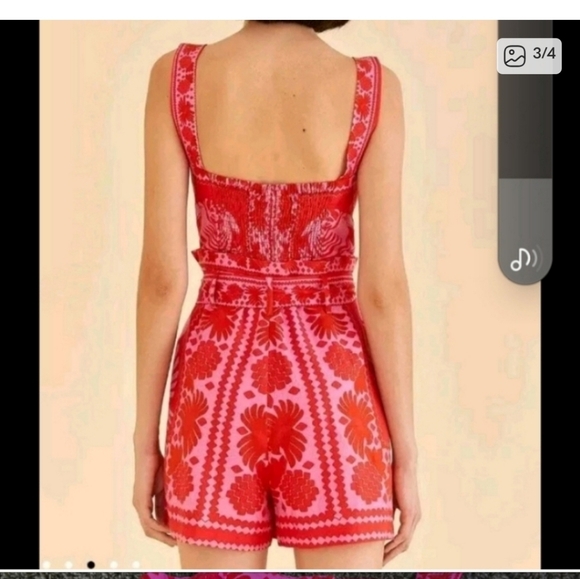Farm Rio Red Romper - Picture 3 of 6